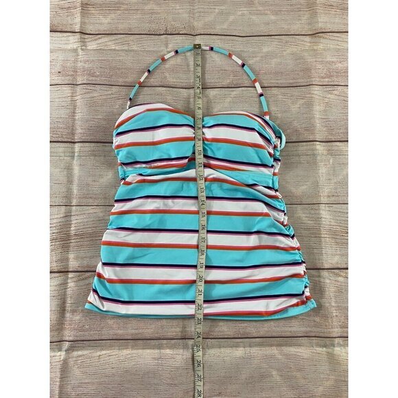 Tommy Bahama Women's Halter Neck Stripe Tankini - Small - Picture 2 of 9